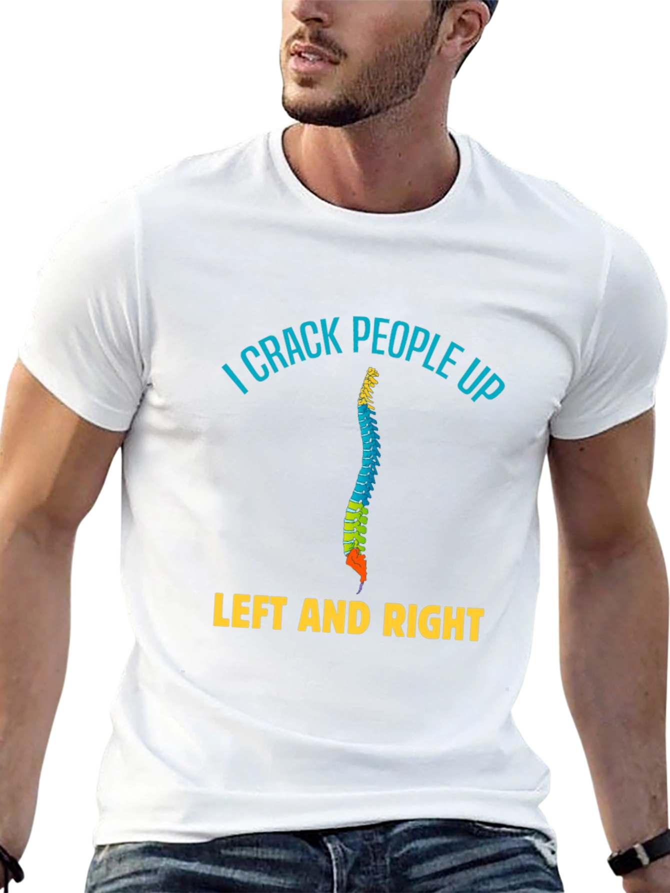 Black I Crack People Up T-Shirt - Chiropractic Humor Tee view 13