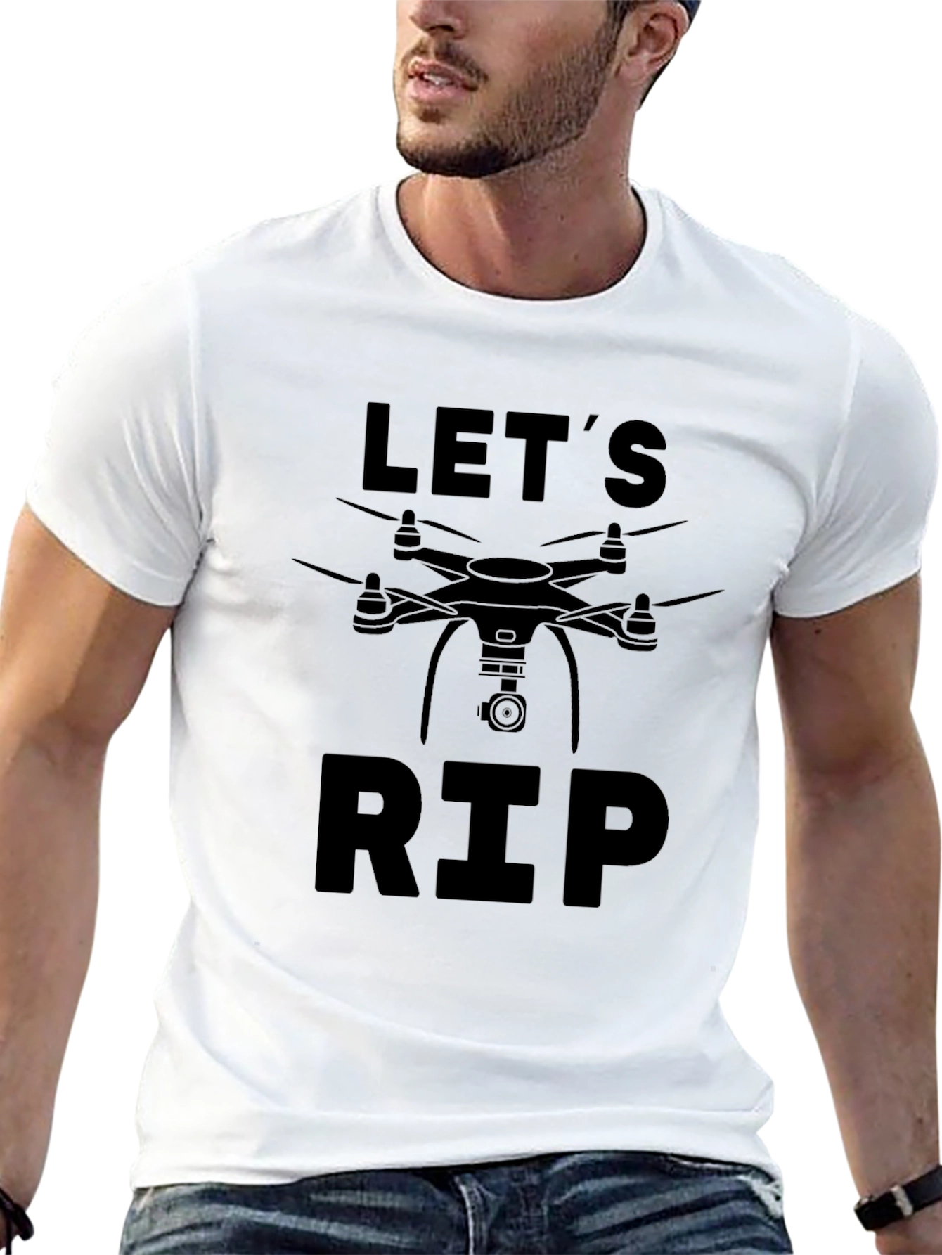 Let's RIP Drone Graphic Tee - Black - 13