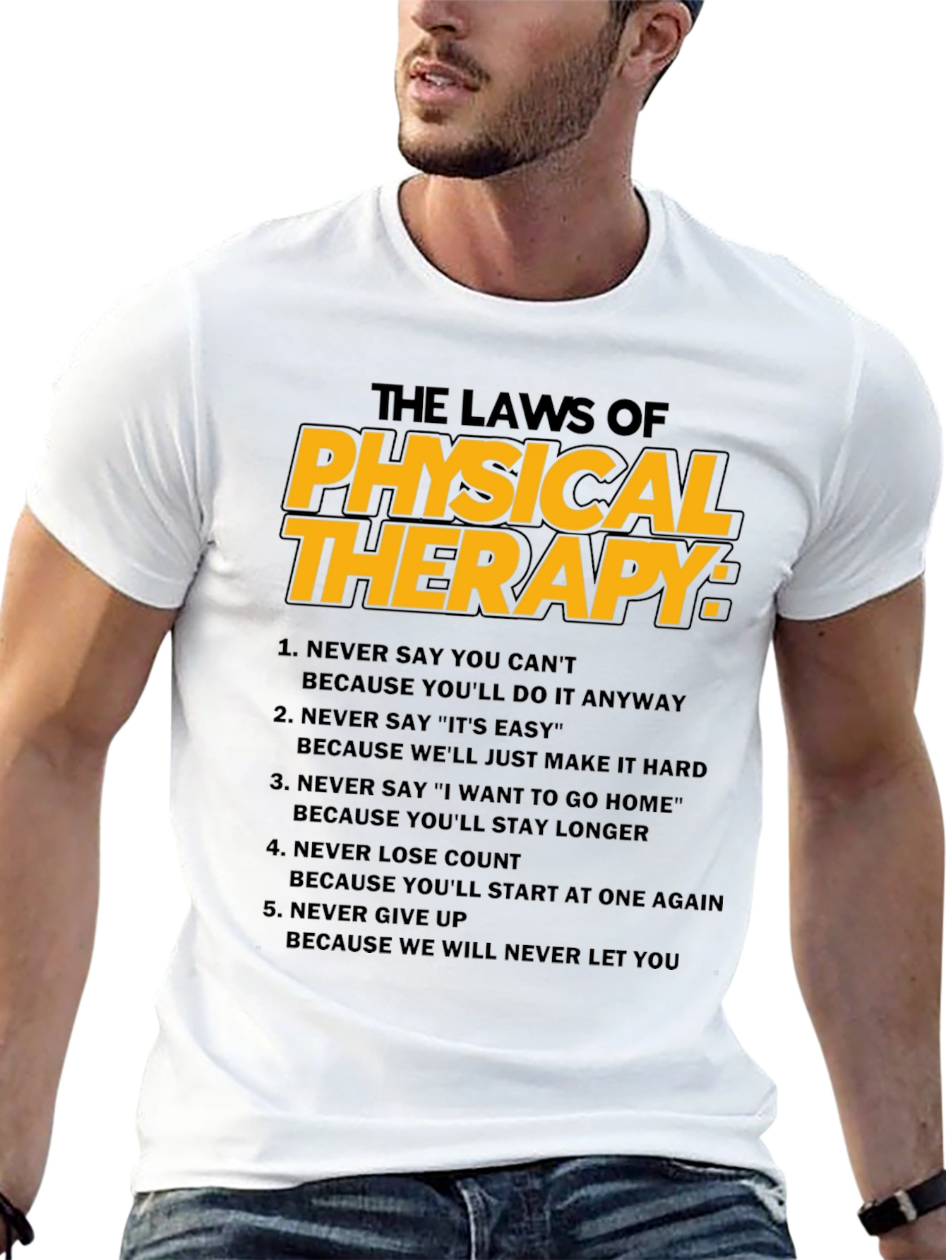 Black The Laws of Physical Therapy T-Shirt view 13