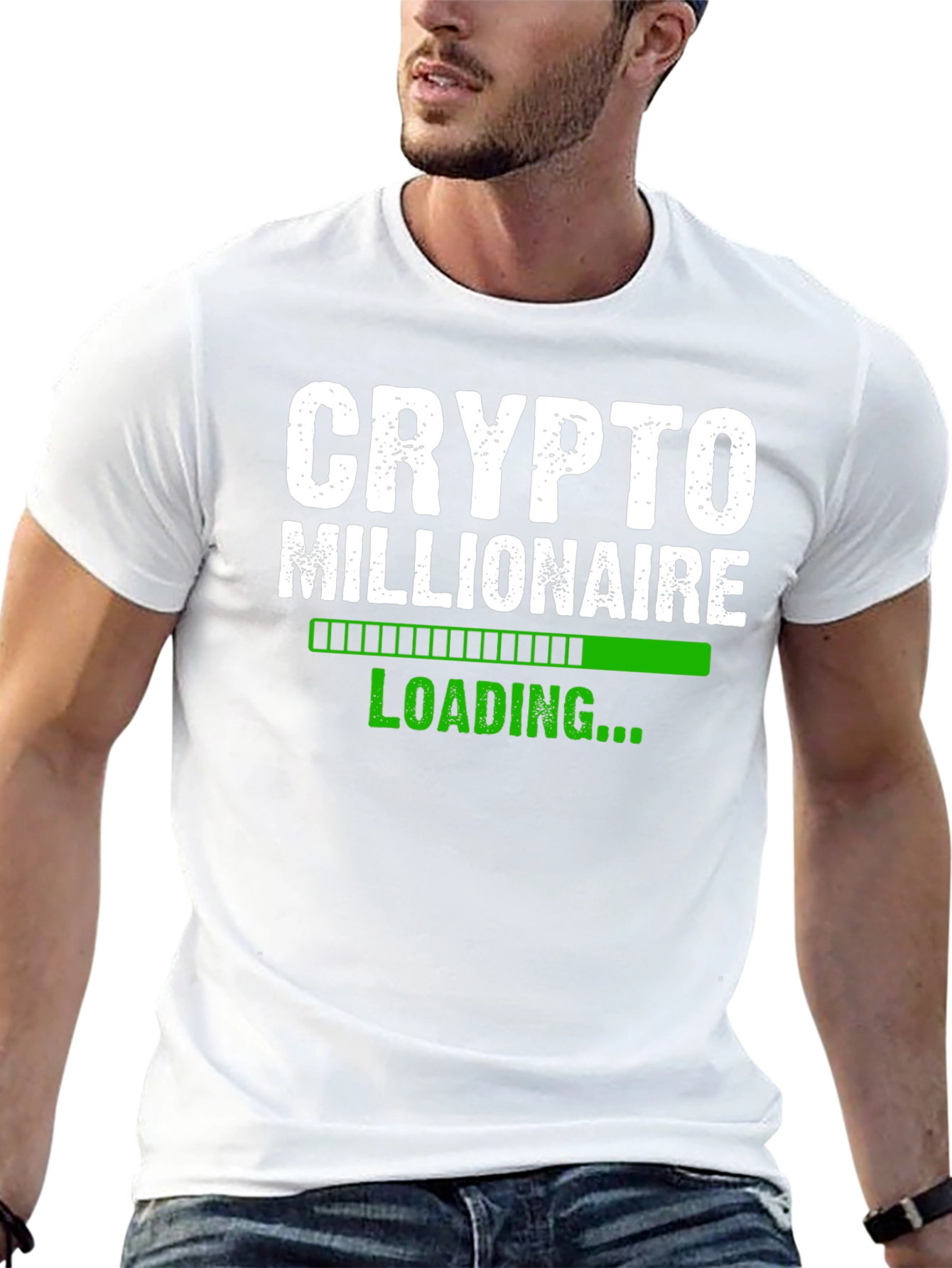 Black Crypto Millionaire Loading T-Shirt - Black view 13