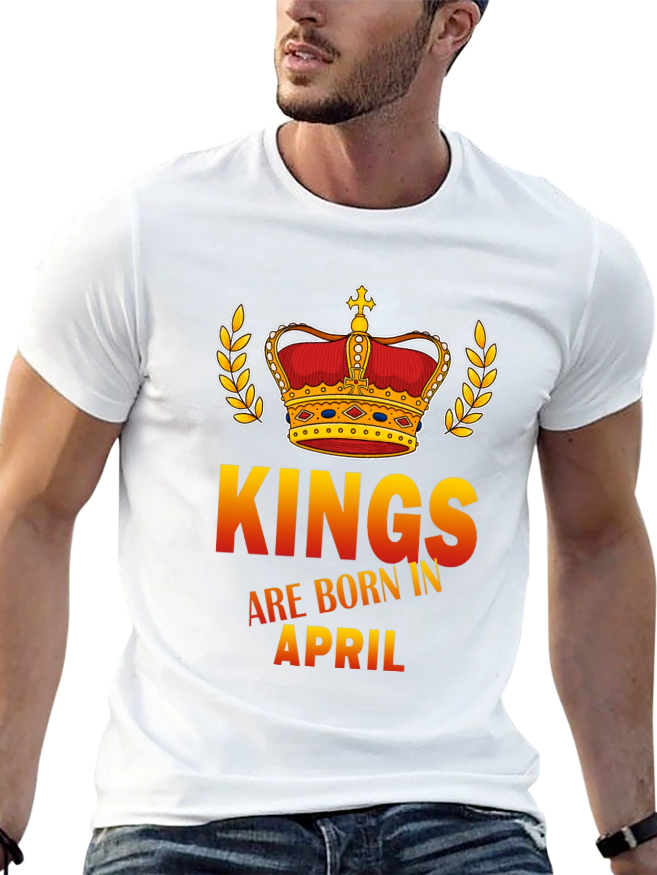 Black Kings Are Born In April Graphic Tee view 13
