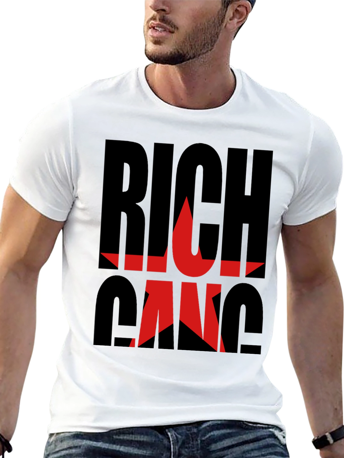 Black Rich Gang Black Graphic T-Shirt view 13