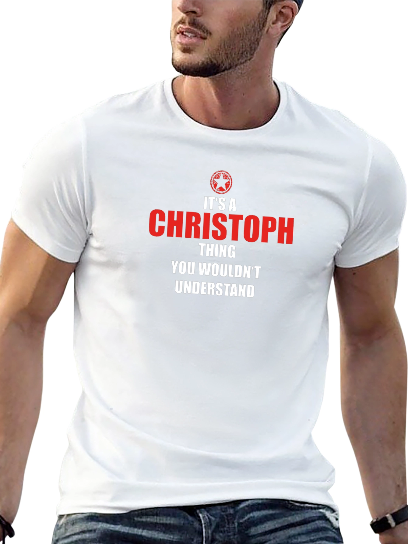 Black It's a Christoph Thing T-Shirt view 13