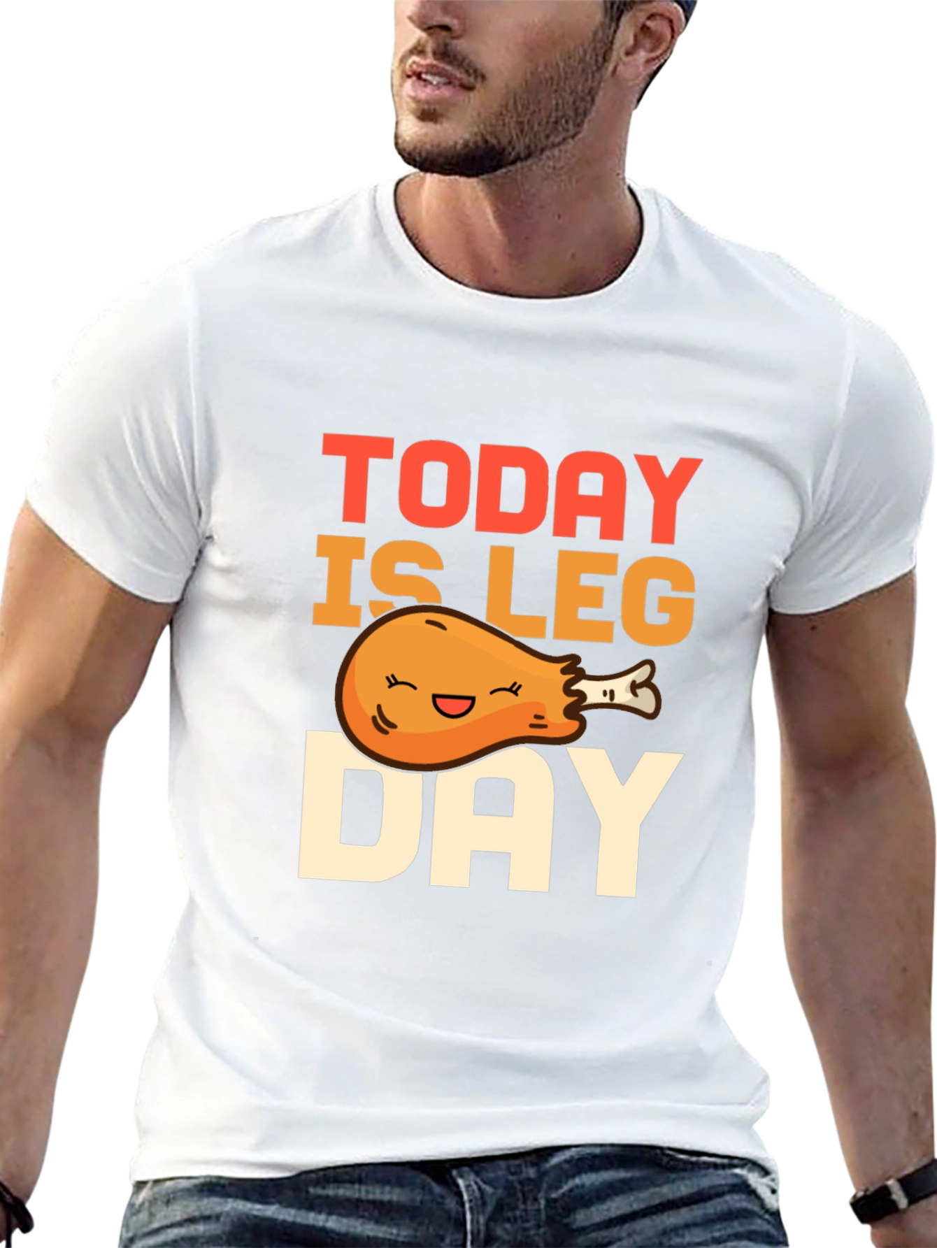 Black Today is Leg Day T-Shirt - Funny Workout Tee view 13