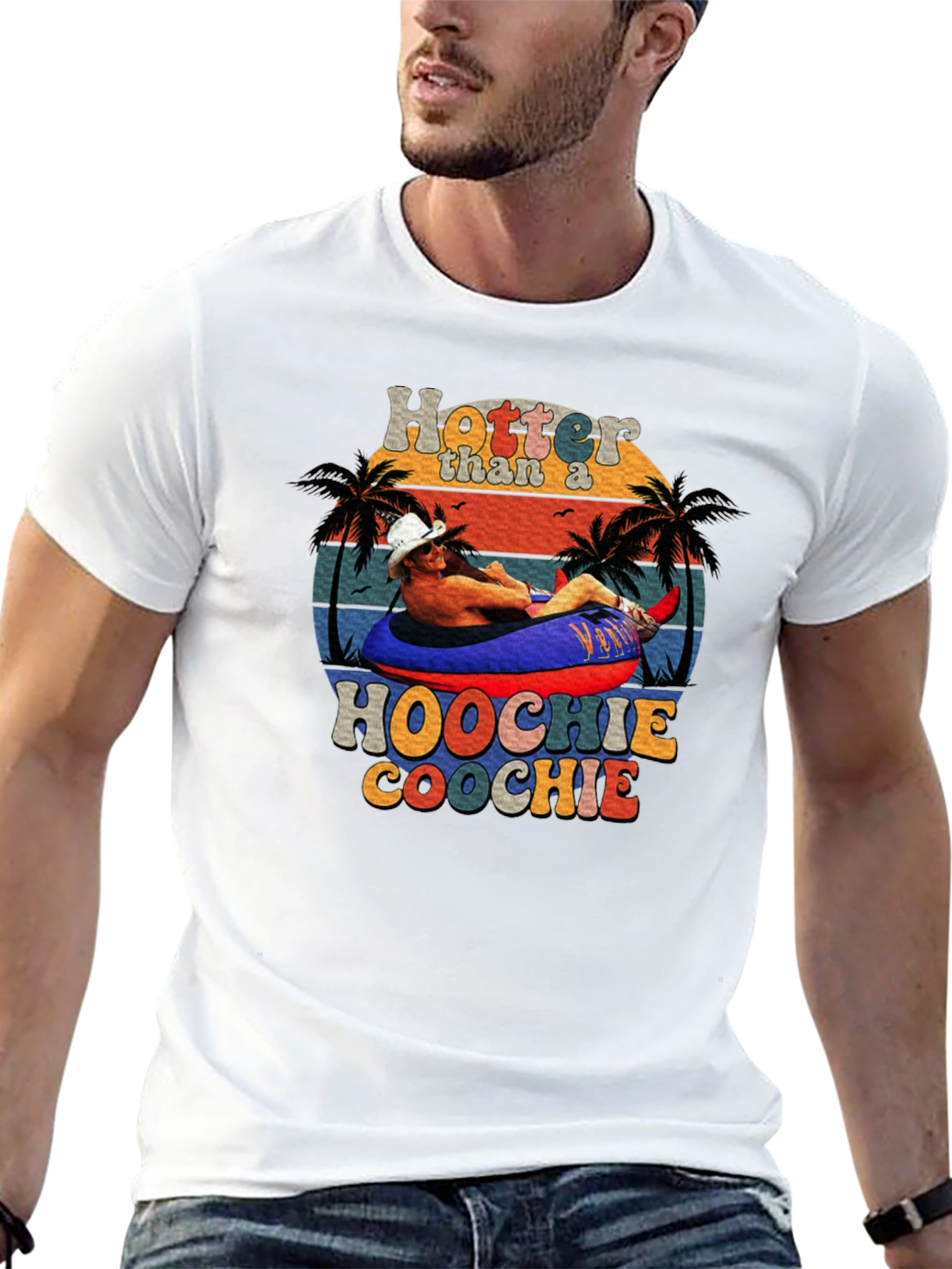 Black Hotter Than a Hoochie Coochie Graphic Tee view 13