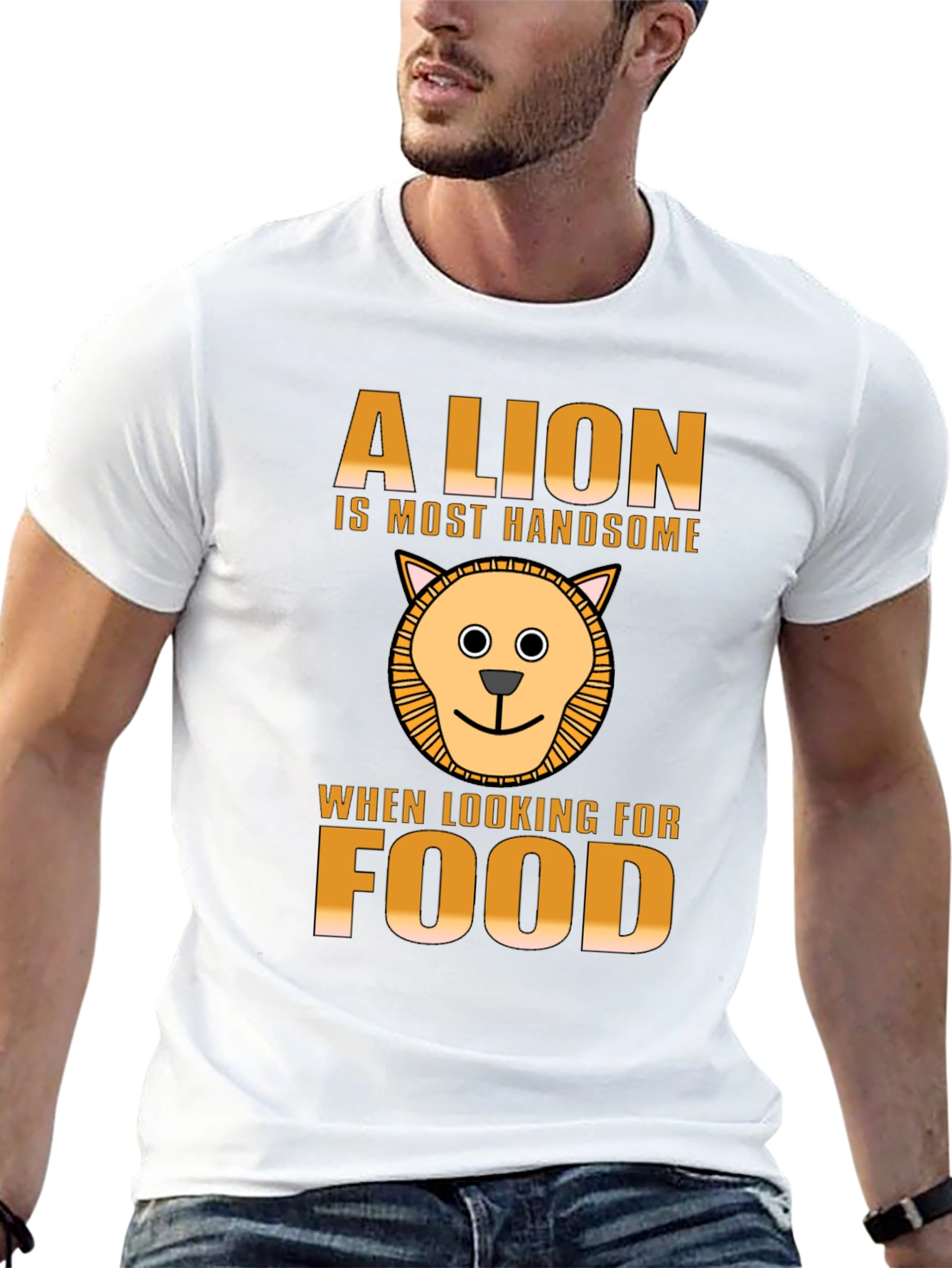 Black Lion Handsome Food T-Shirt view 13