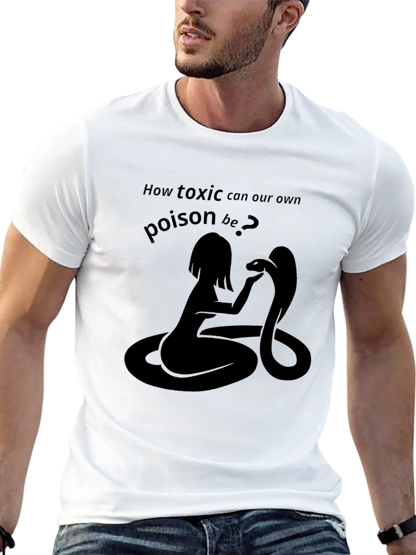 Black Toxic Poison Graphic Tee - Black T-Shirt view 13