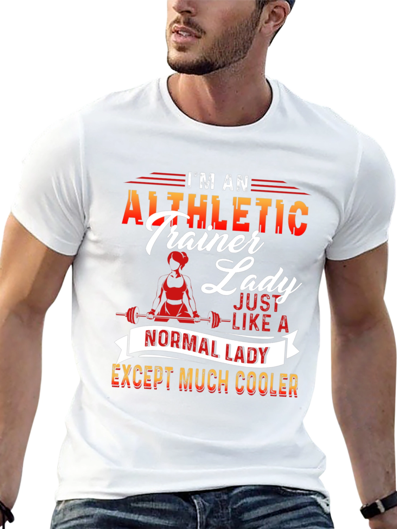 Athletic Trainer Lady T-Shirt - Cool and Unique Design - 13