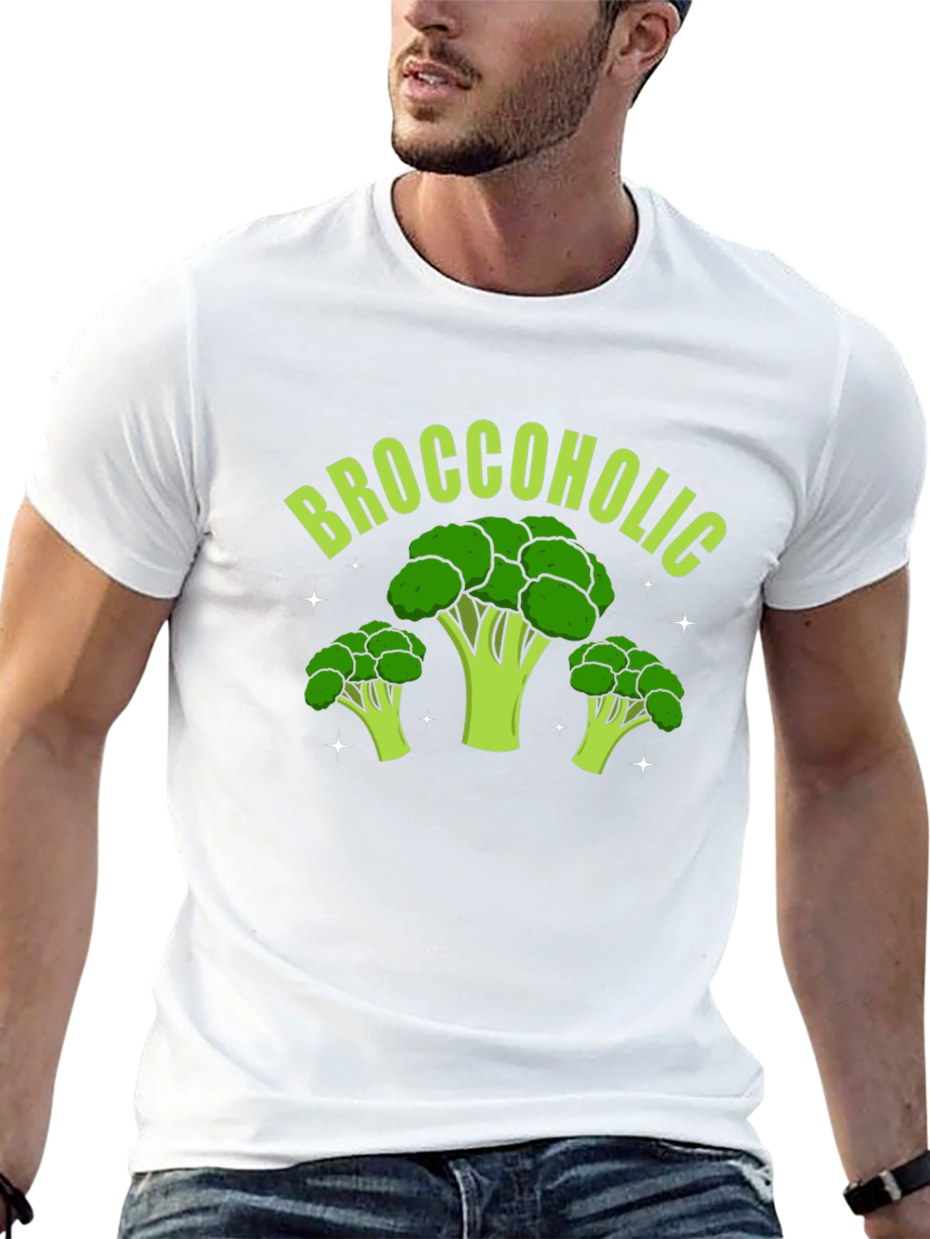 Broccoholic Graphic Tee - Funny Broccoli Lover Shirt - 13