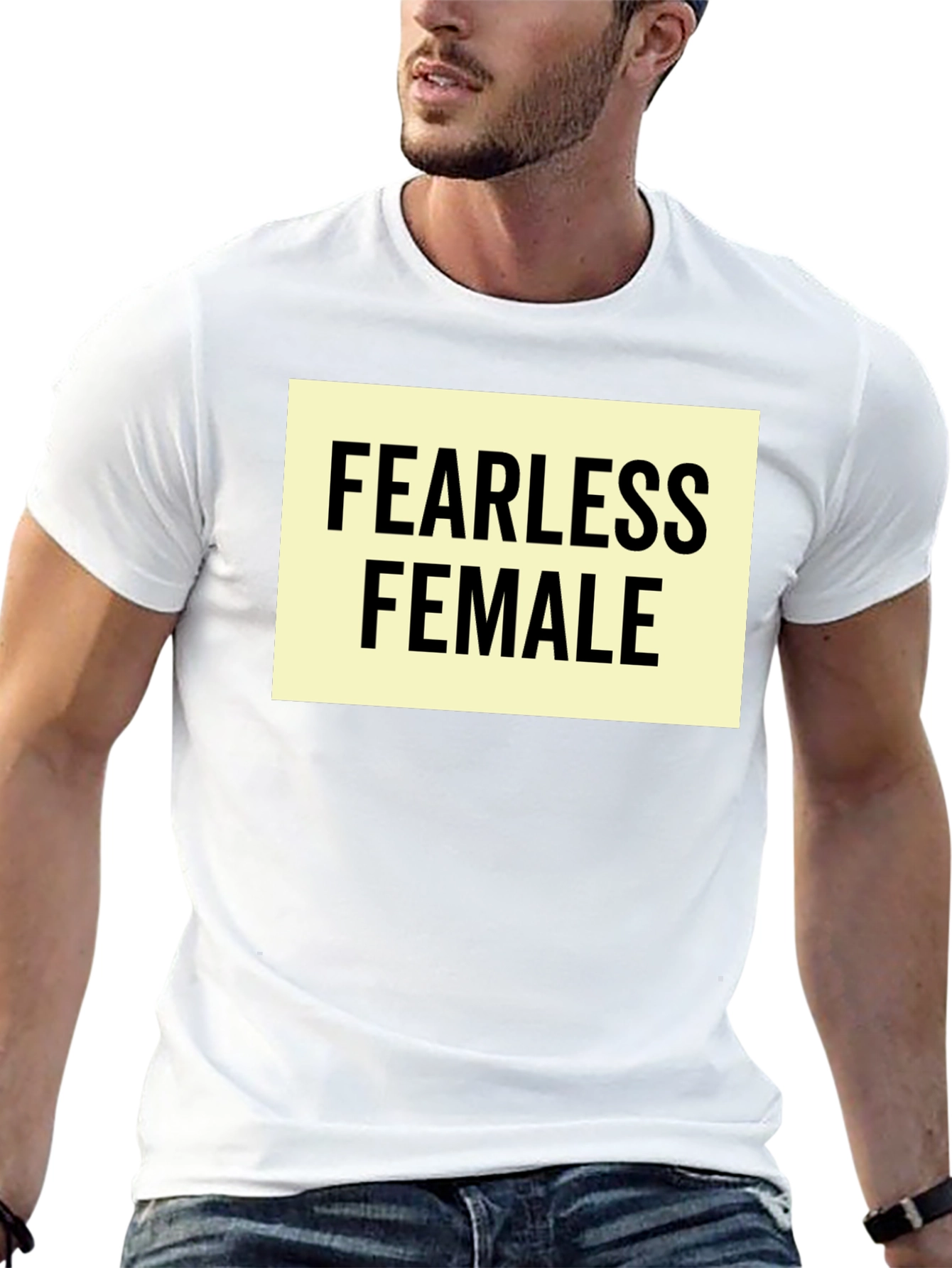 Black Fearless Female Graphic Tee - Empowering Women's Shirt view 13