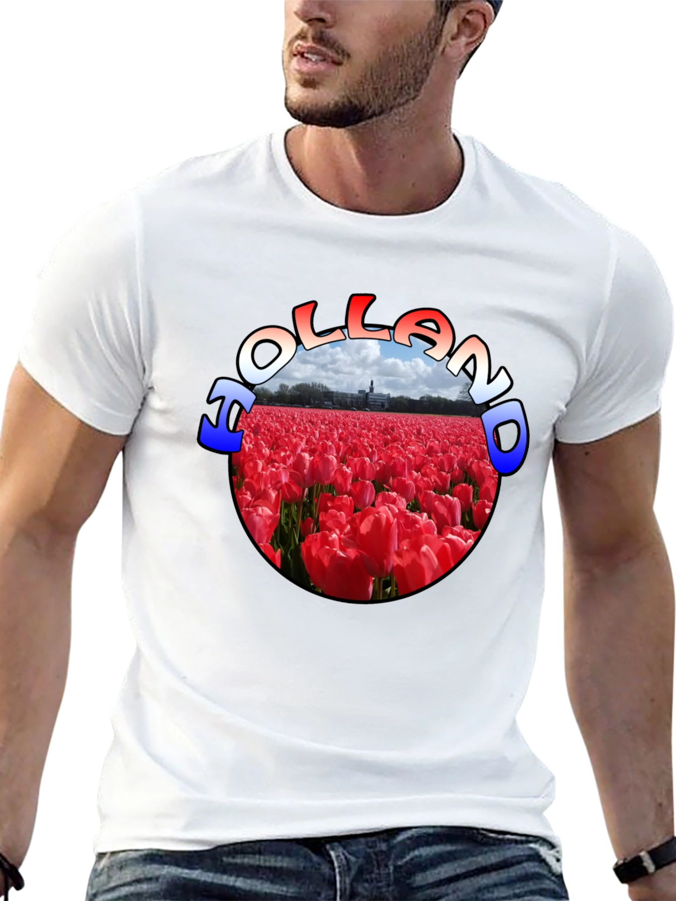 Holland Tulip Field Graphic T-Shirt - 13