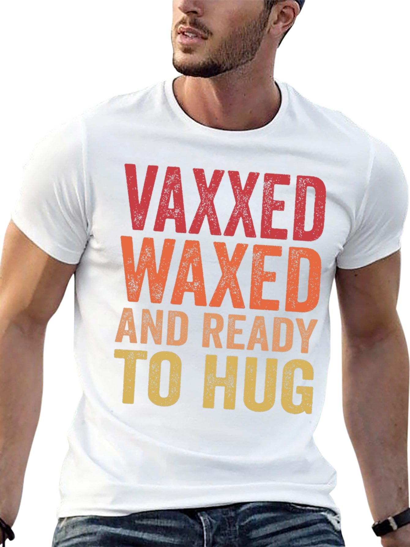 Black Vaxxed Waxed Ready to Hug T-Shirt view 13