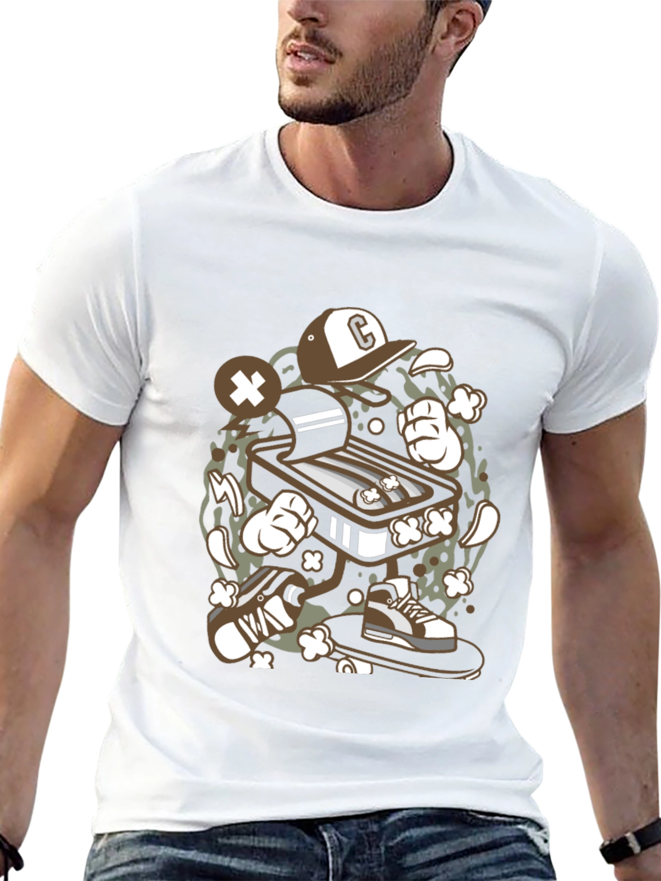 Cool Retro Arcade Game T-Shirt - 13