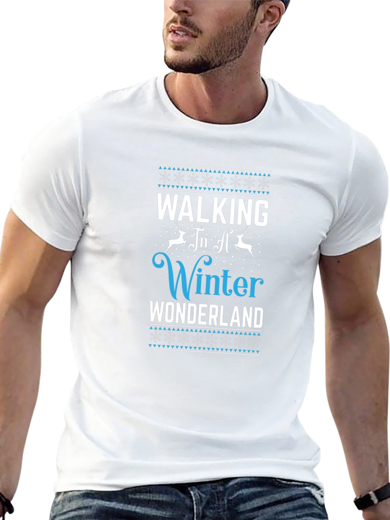 Black Winter Wonderland Graphic T-Shirt view 13