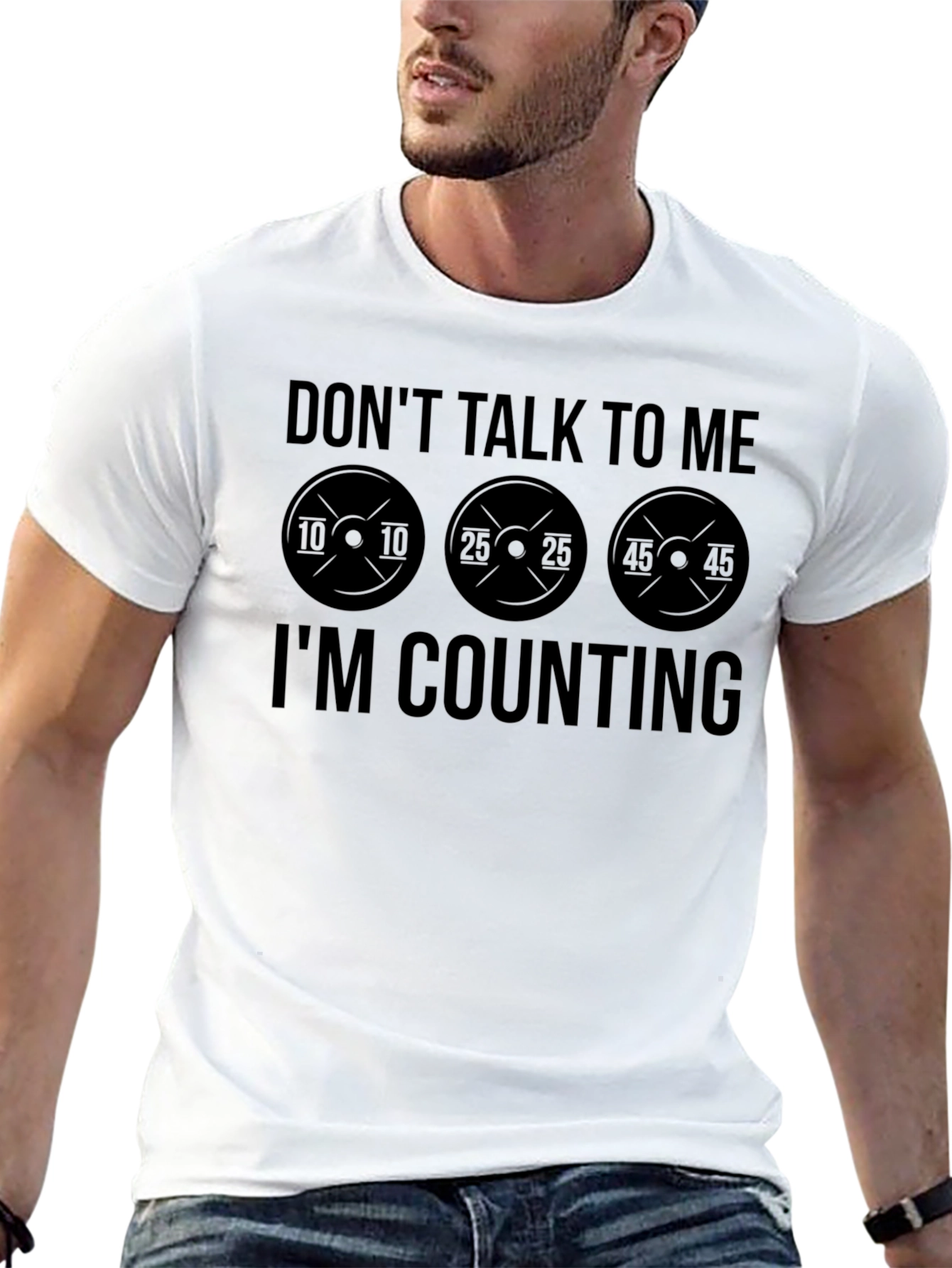 Black Don't Talk to Me I'm Counting Black T-Shirt view 13