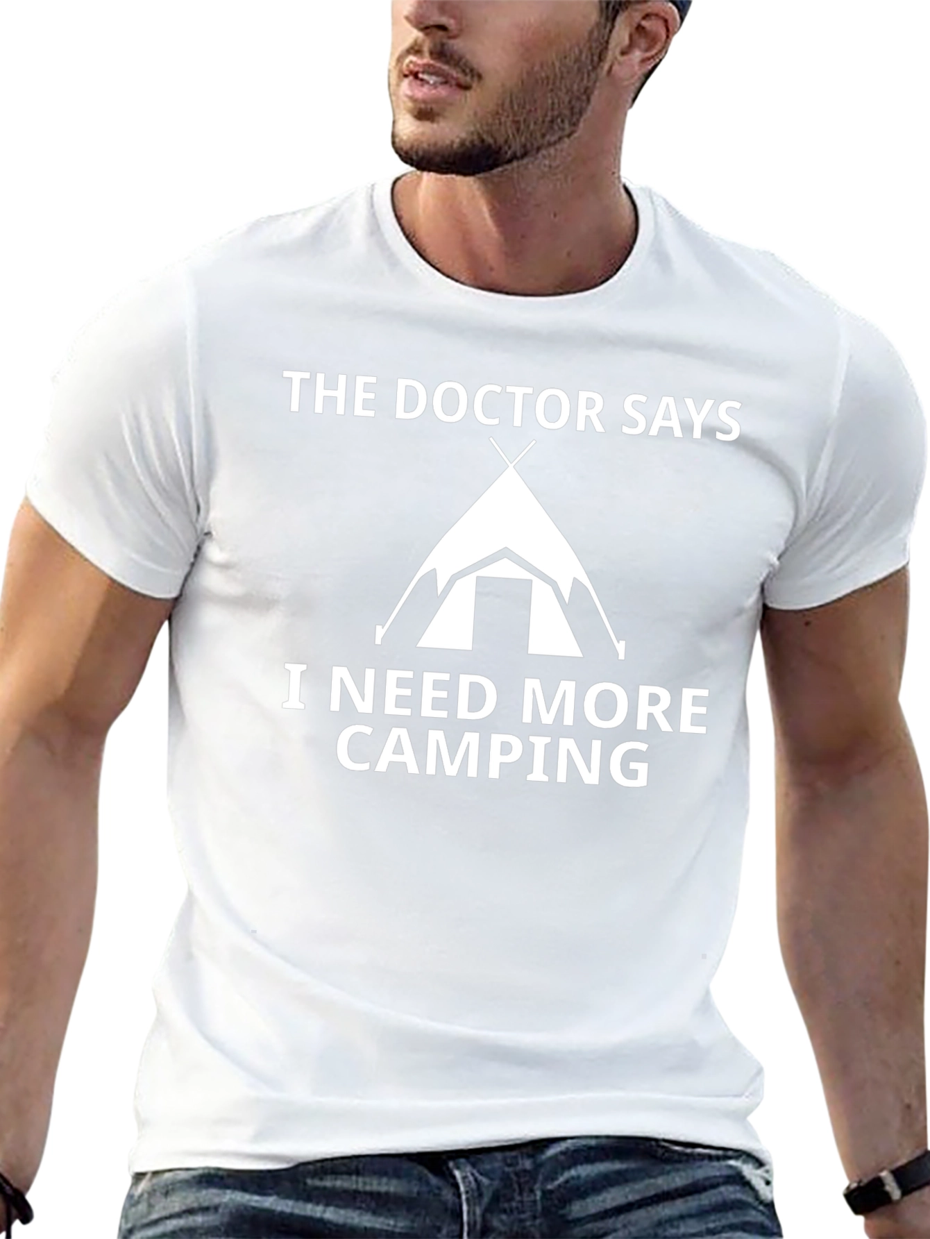 Black Camping Lover T-Shirt - The Doctor Says I Need More Camping view 13