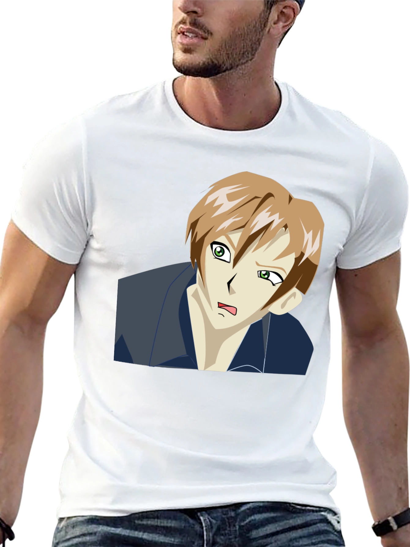 Black Anime Character T-Shirt - Classic Black Tee view 13