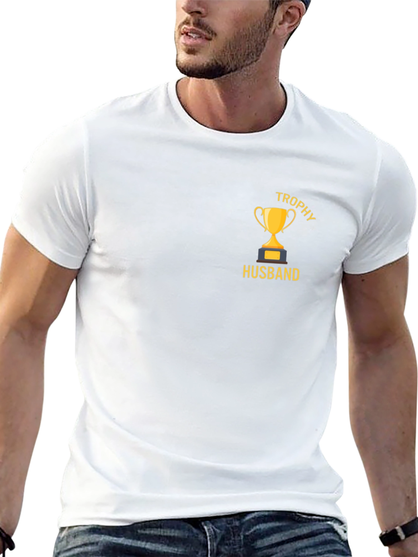Black Trophy Husband Graphic Tee view 13