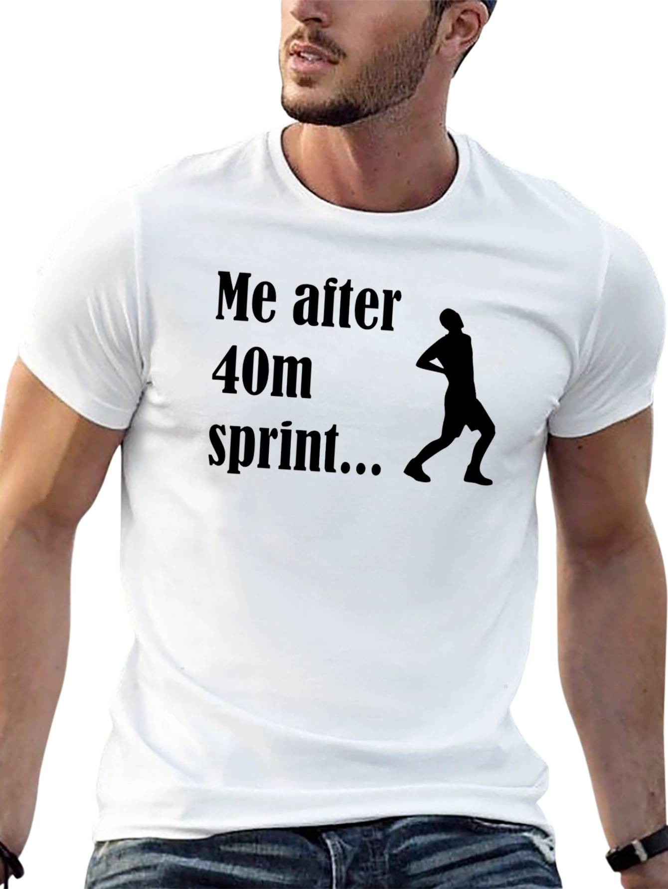 Black Funny Sprint Aftermath T-Shirt view 13