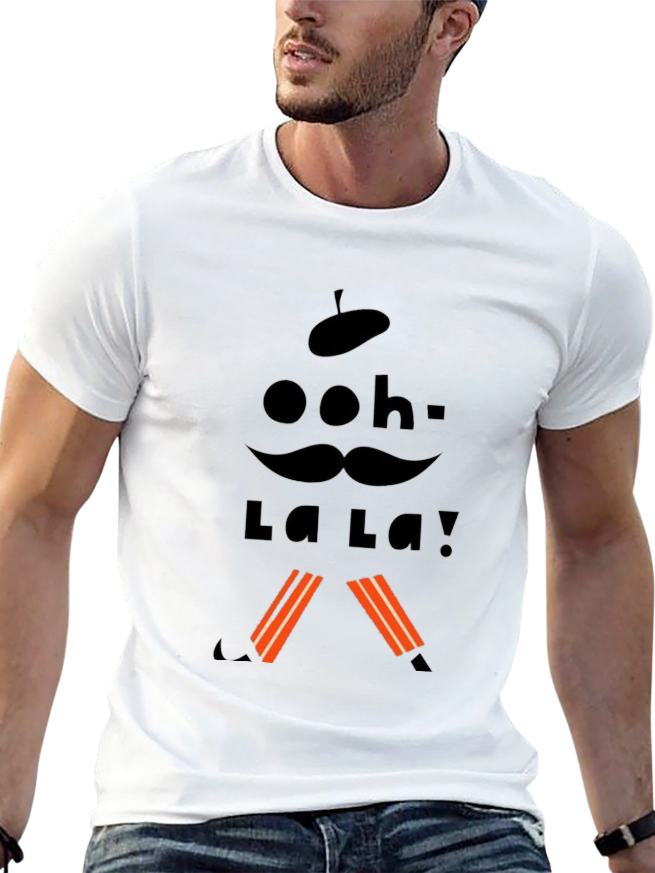 Black Ooh La La Graphic Tee - Parisian Style T-Shirt view 13