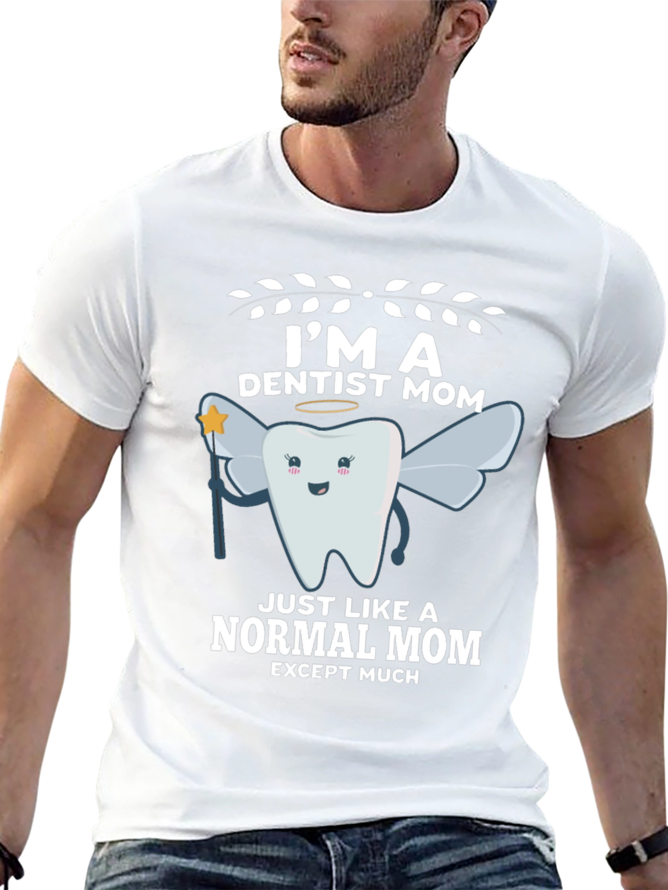 Black I'm a Dentist Mom T-Shirt view 13