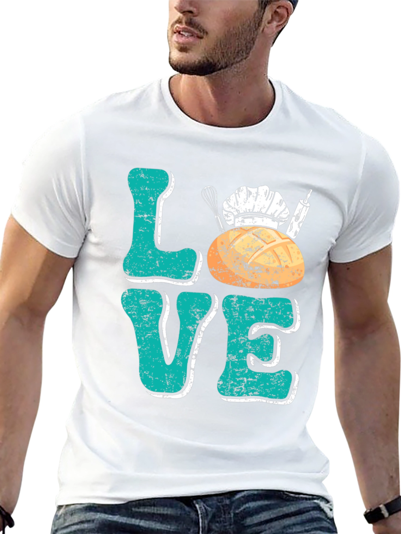 Black Love Baking T-Shirt - Baker Chef Gift Tee view 13