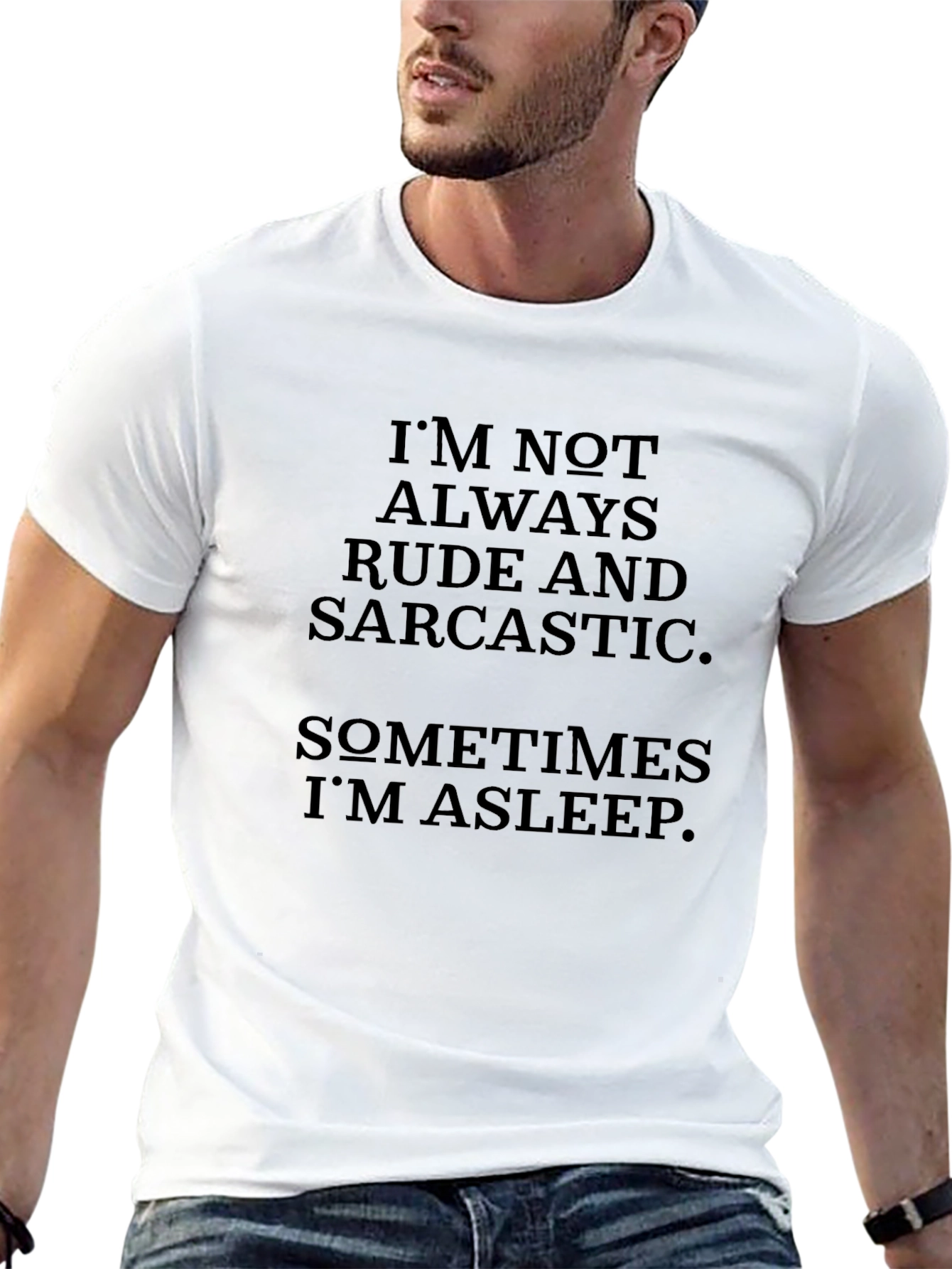 Black Funny Sarcastic Humor Black T-Shirt view 13