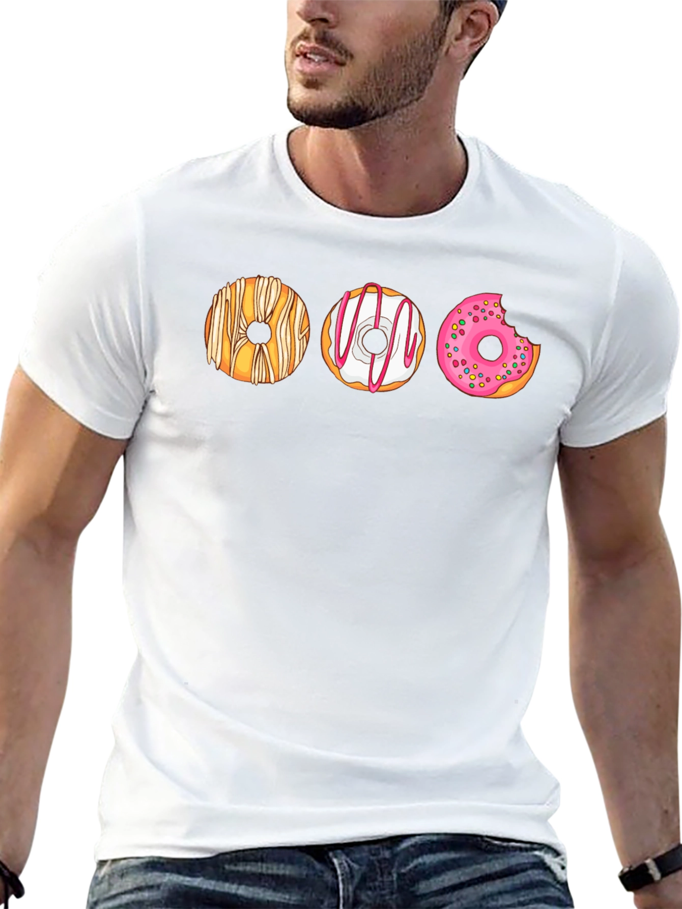 Black Donut Graphic T-Shirt - Sweet Tooth Fashion view 13