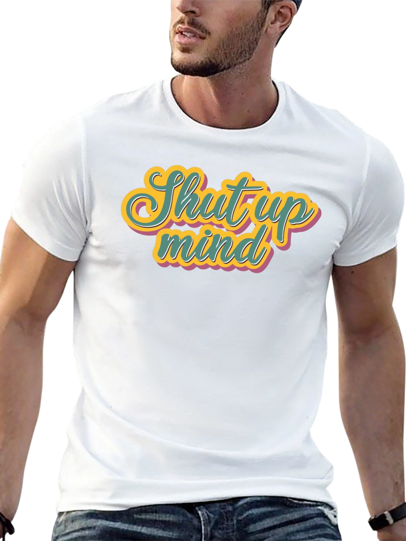 Black Shut Up Mind Graphic Tee view 13