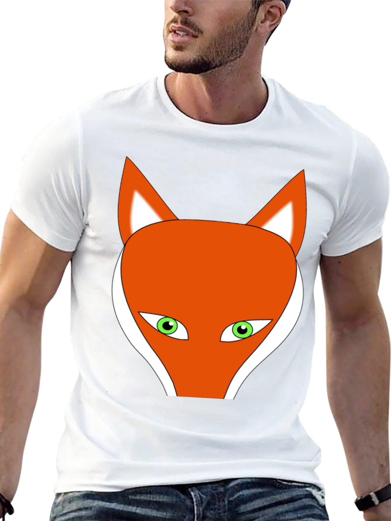 Black Fox Graphic Tee - Black Cotton Blend Shirt view 13