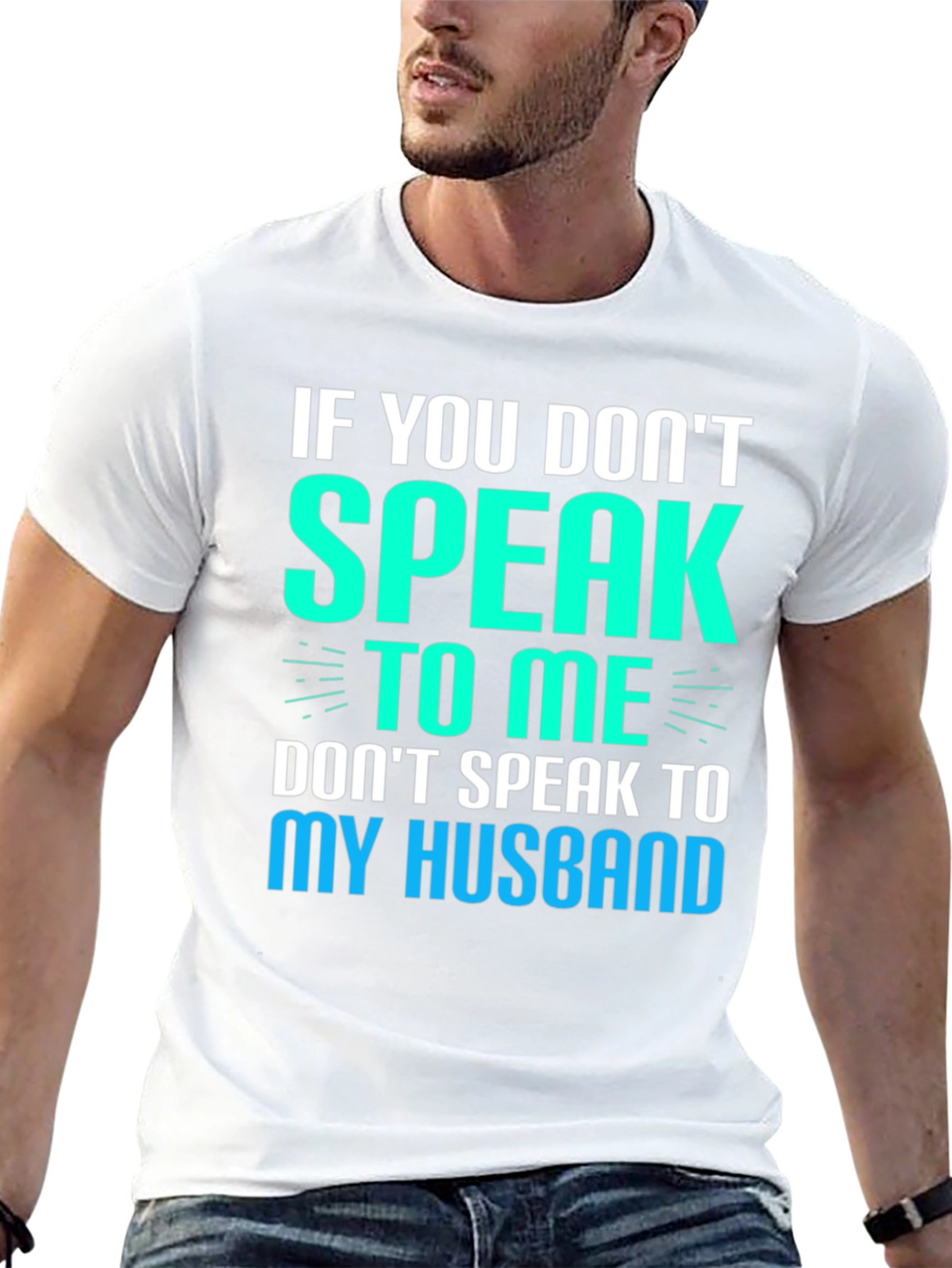 Black If You Don't Speak to Me Funny Graphic T-Shirt view 13