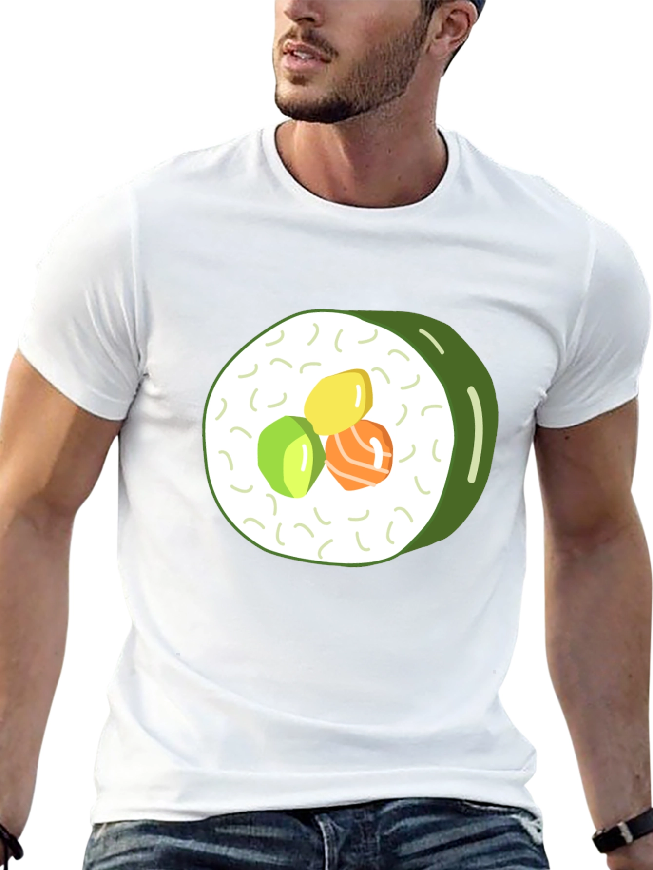 Black Sushi Roll Graphic Tee - Casual Comfort view 13