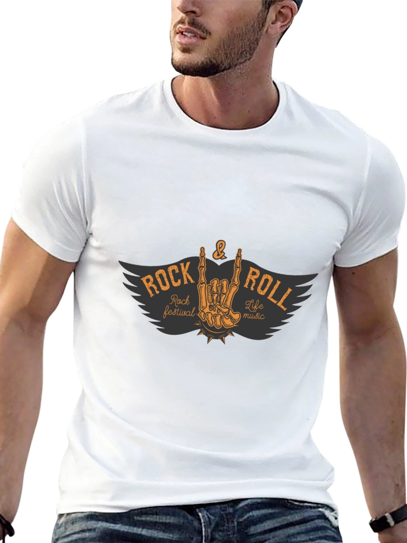 Black Rock & Roll Music Festival Graphic T-Shirt view 13