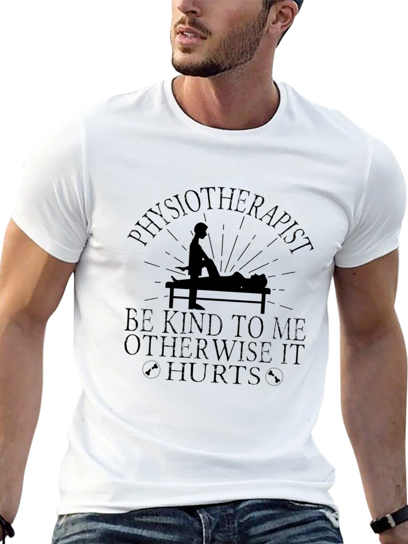 Black Physiotherapist Be Kind T-Shirt view 13
