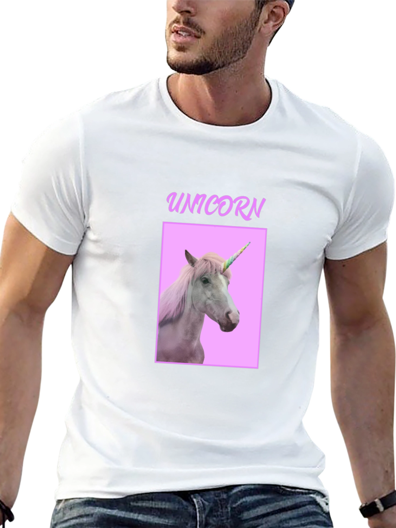 Black Unicorn Graphic T-Shirt - Magical Creature Design view 13