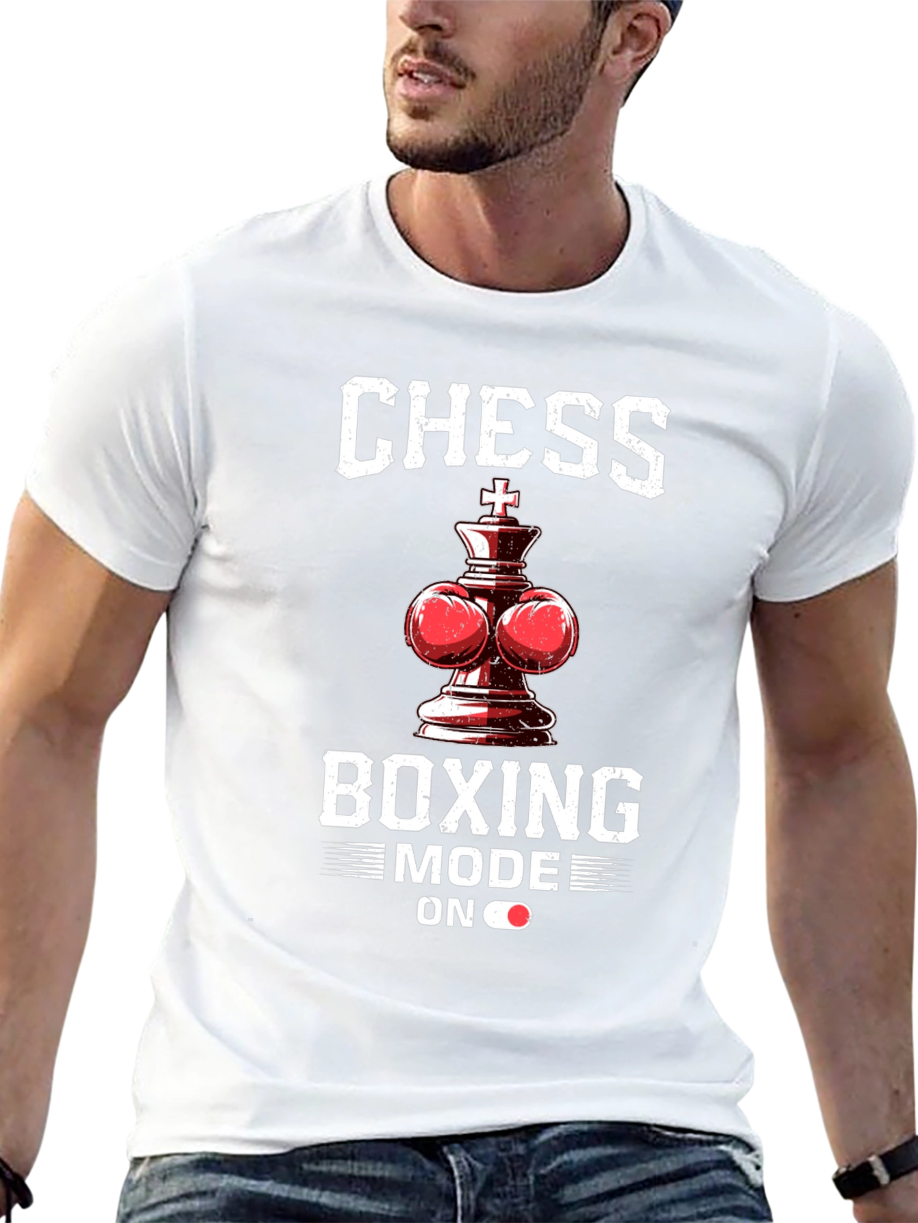 Black Chess Boxing Mode On T-Shirt - Unique Design view 13