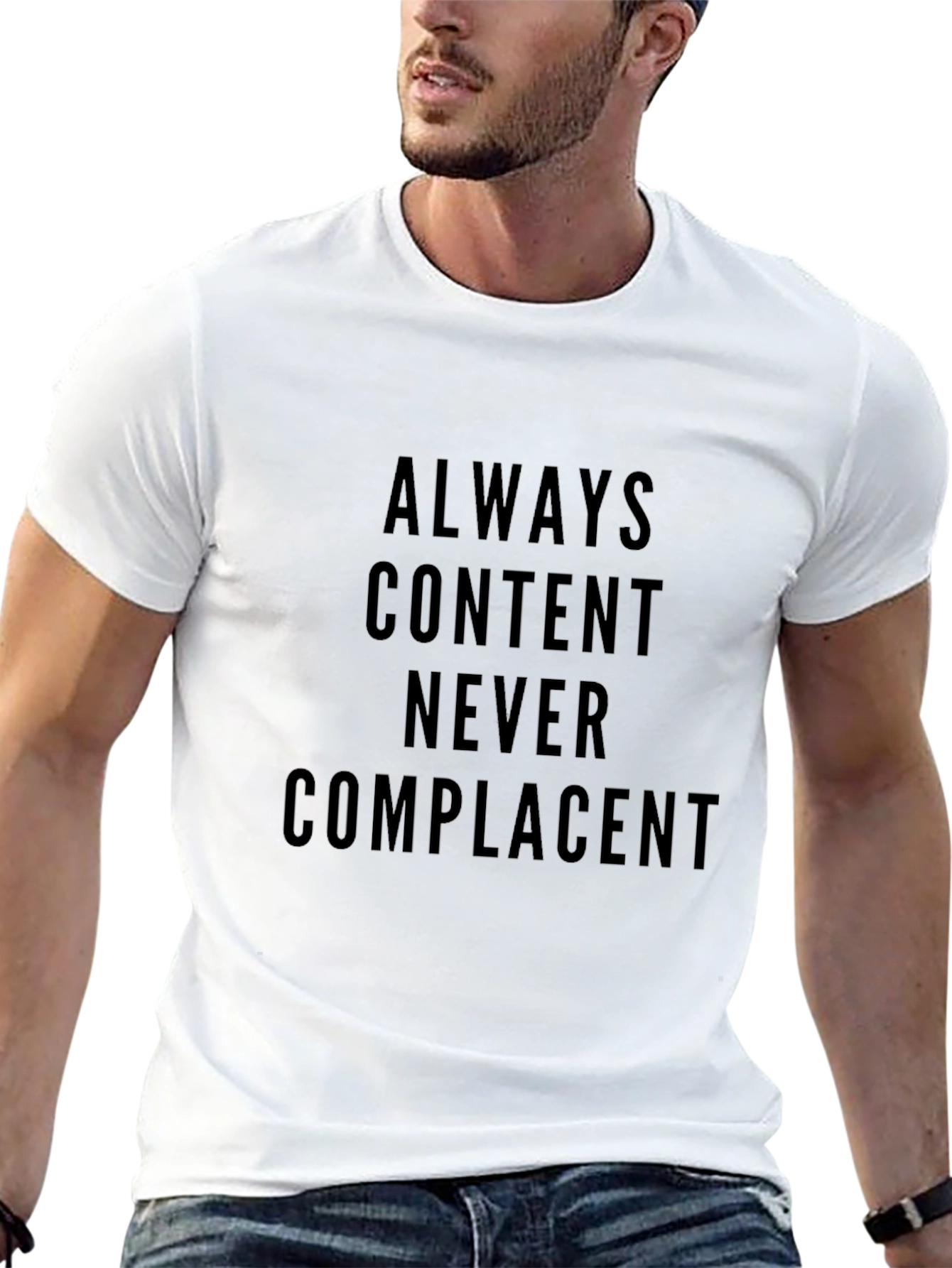 Black Always Content Black Graphic Tee view 13