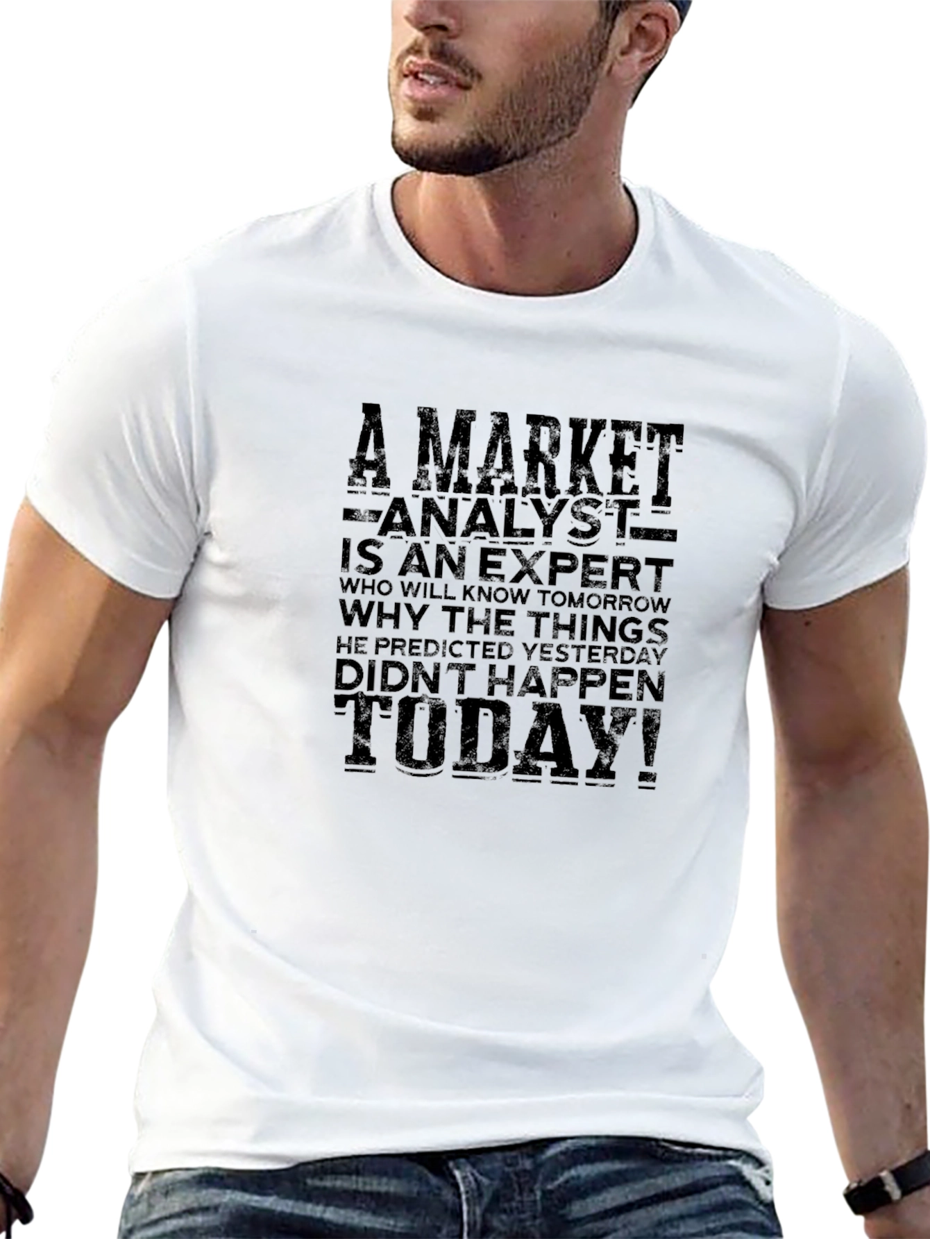 Black Market Analyst T-Shirt: Funny Expert Tee view 13