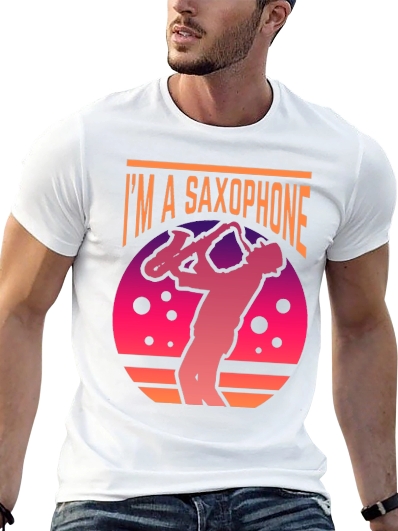 Black I'm A Saxophone T-Shirt - Music Lover Tee view 13