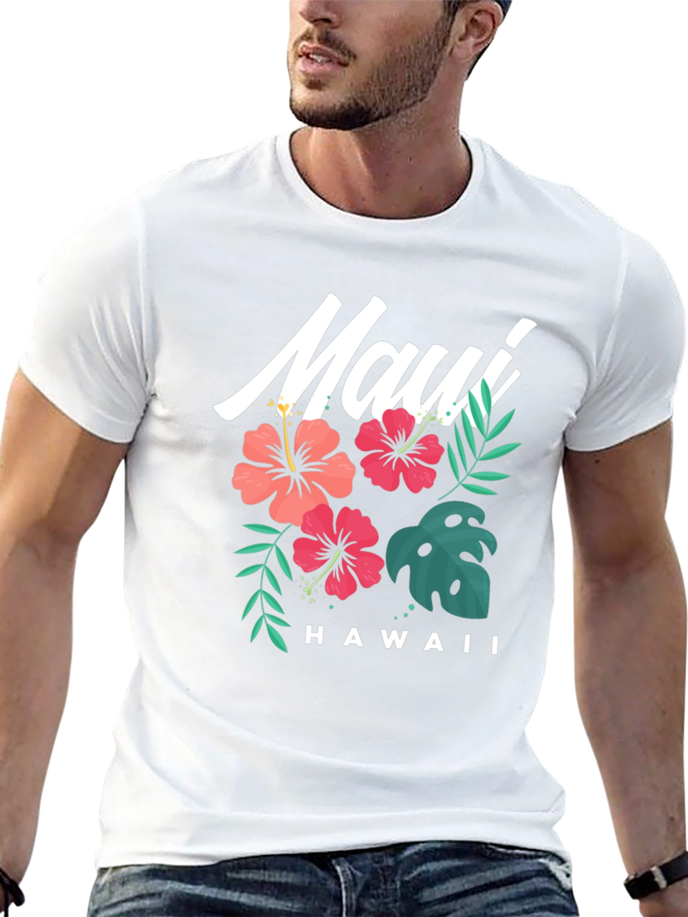Black Maui Hawaii Graphic T-Shirt view 13