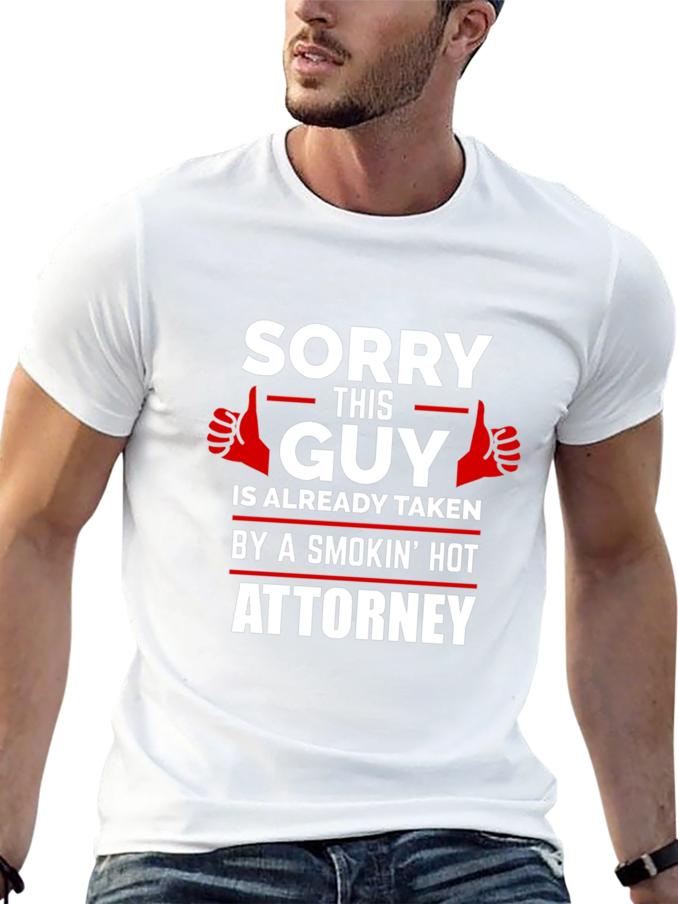Black Sorry This Guy Is Taken By A Smokin' Hot Attorney T-Shirt view 13