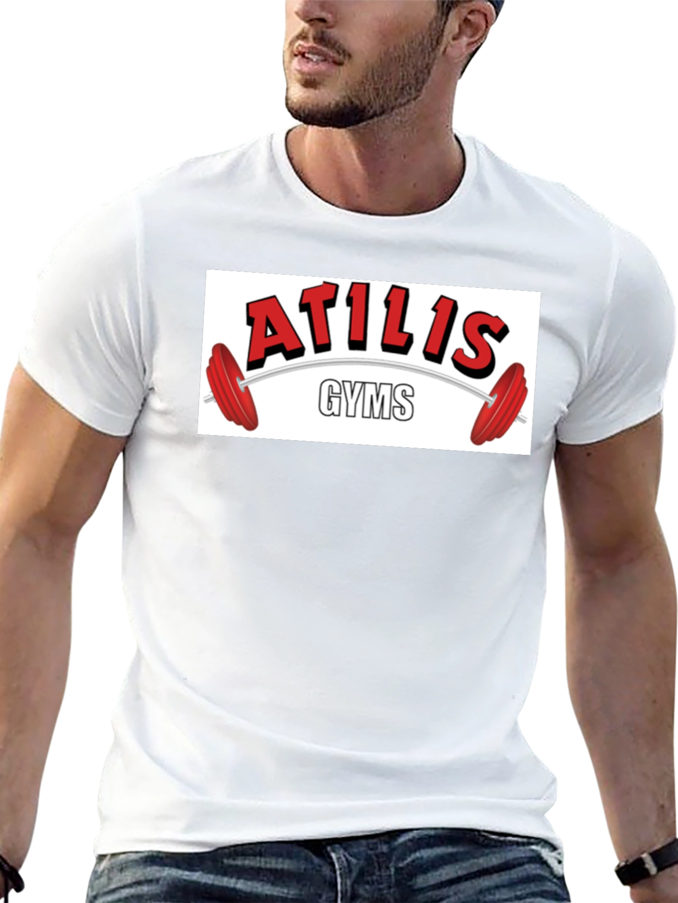 Black Atilis Gyms Black Graphic Tee view 13