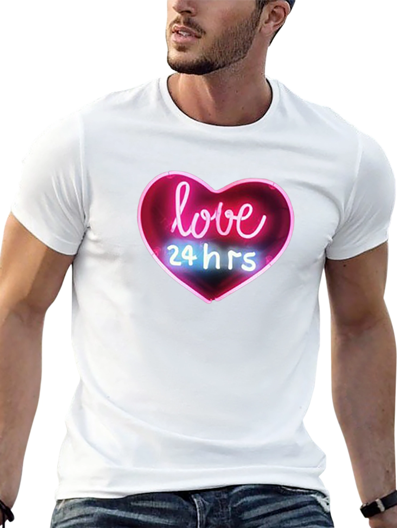 Black Love 24 Hrs Graphic Tee - Black view 13