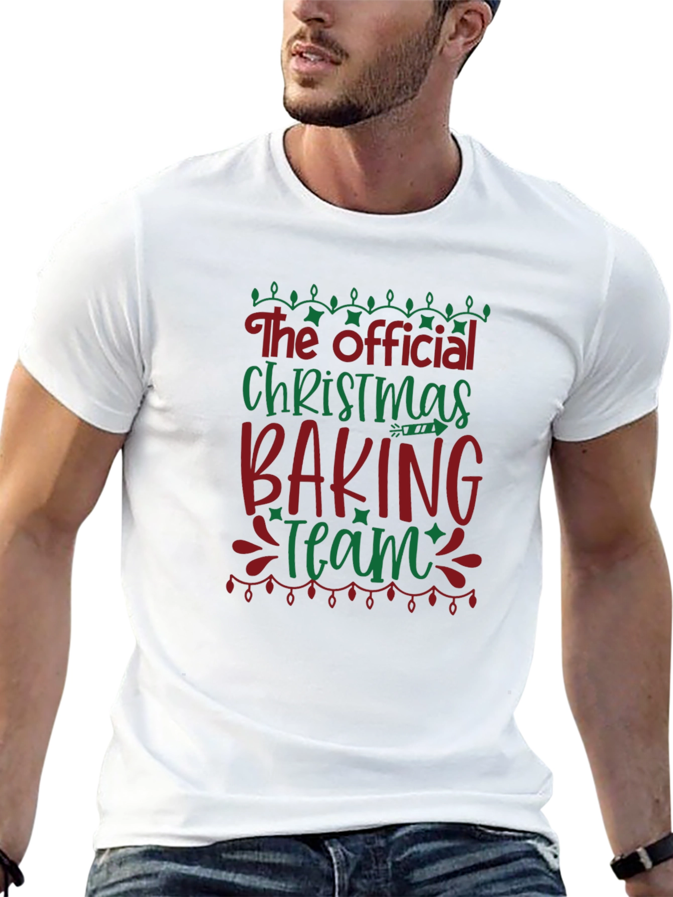 Black Christmas Baking Team T-Shirt view 13
