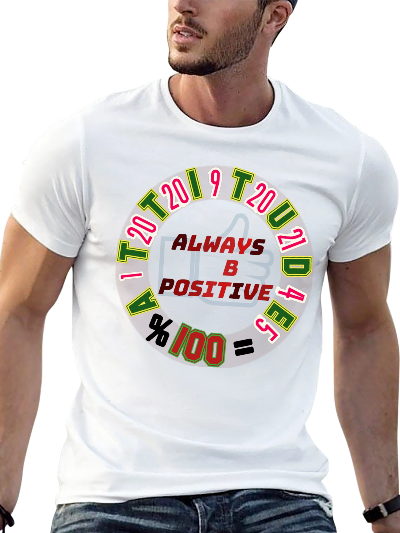 Black Always Be Positive T-Shirt view 13