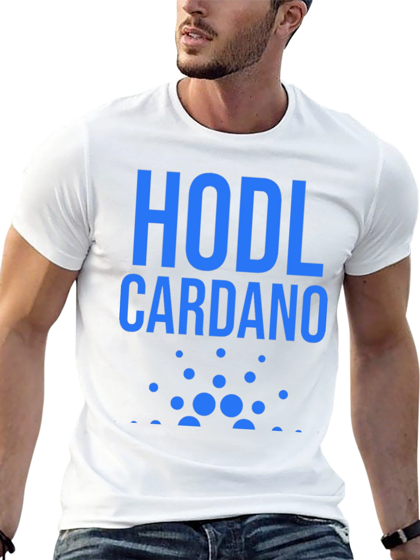 Black HODL Cardano Crypto T-Shirt - Black view 13