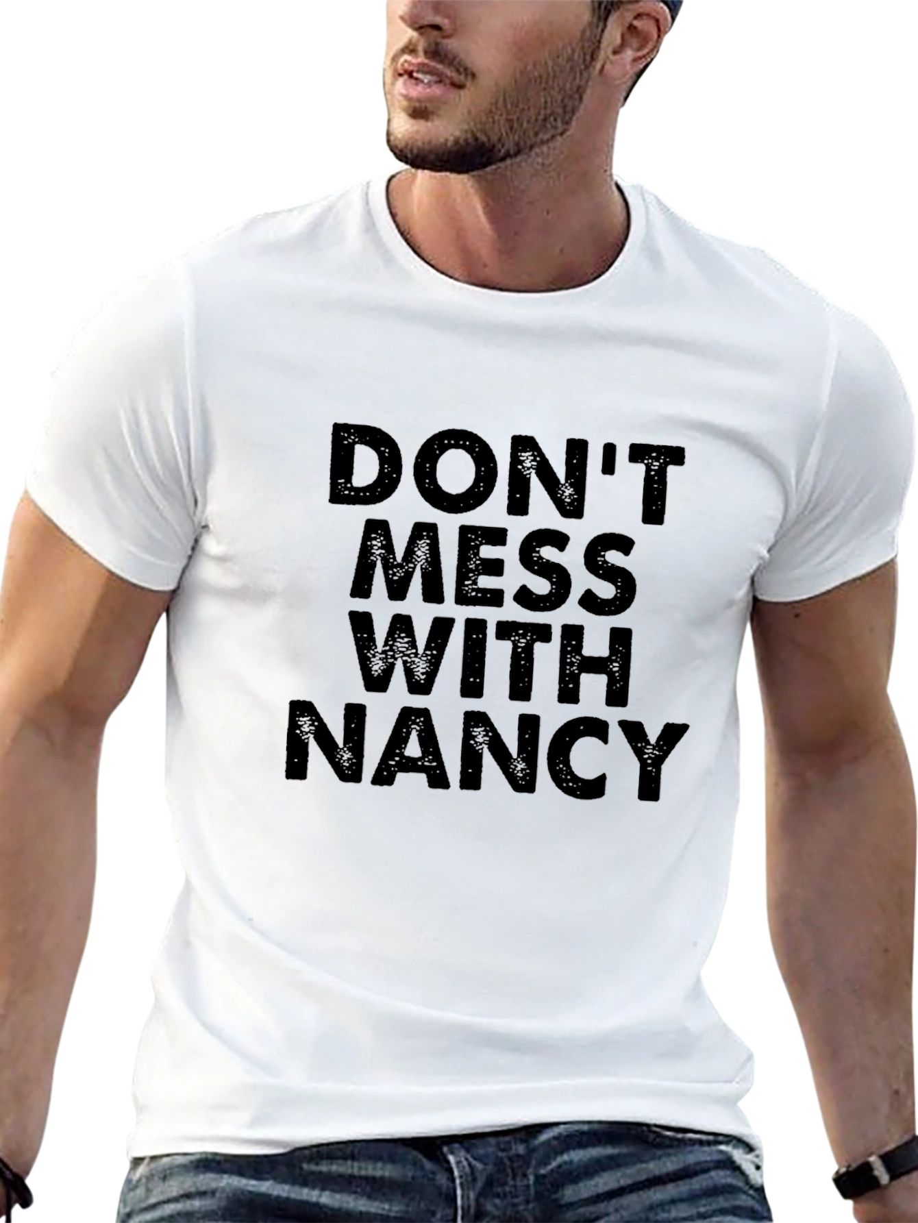 Black Don't Mess With Nancy T-Shirt view 13