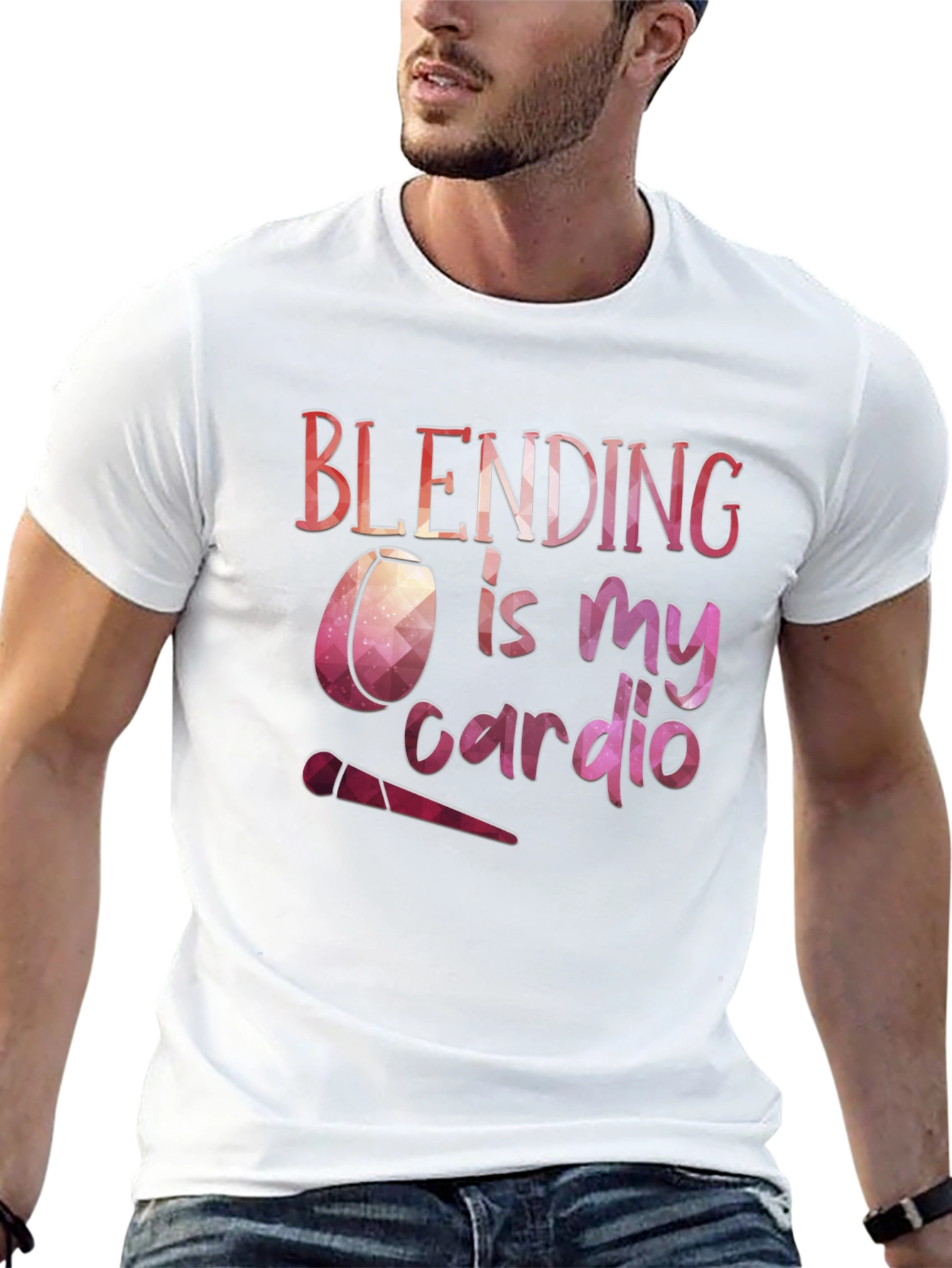 Black Blending is My Cardio Graphic T-Shirt view 13