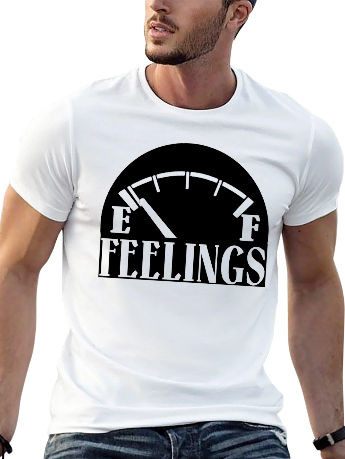 Black Empty Feelings Graphic T-Shirt - Soft Cotton Tee view 13