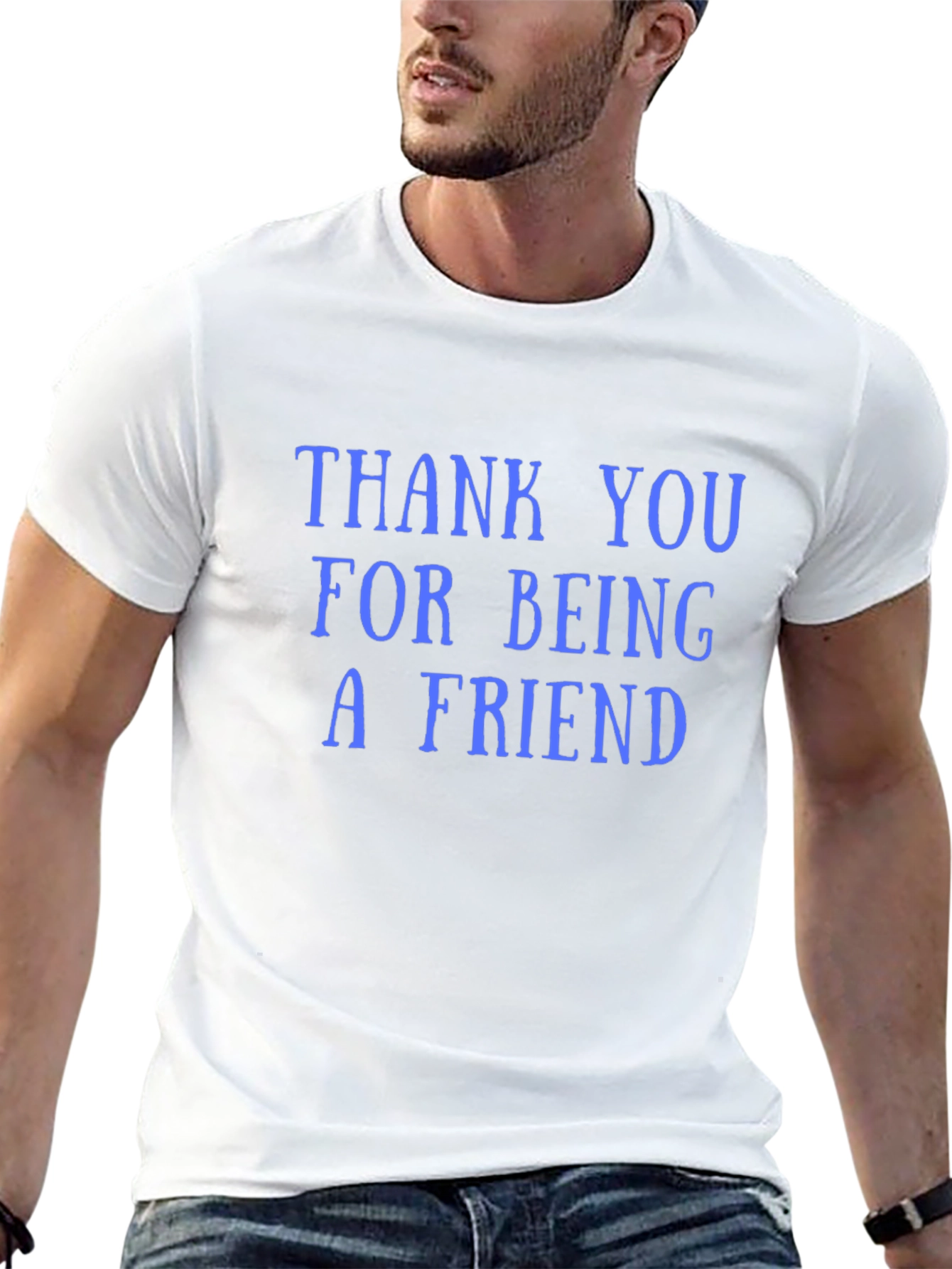 Black Thank You For Being A Friend Black Tee view 13